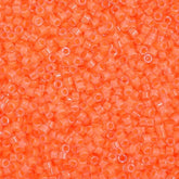 Delica 11/0 RD #2033 Light Orange Luminous Neon Colour 5.2g Vial